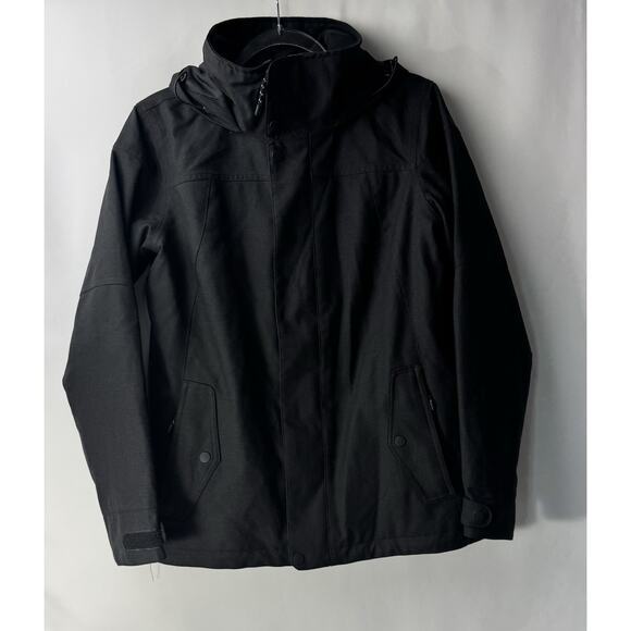 Burton Jacket Womens Medium Black Jet Set Dry Ride Snowboard Ski Hooded Outdoor - Picture 3 of 8